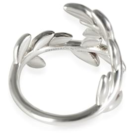 Tiffany & Co-TIFFANY & CO. Paloma Picasso Olive Leaf Ring in Sterling Silver-Silvery,Metallic