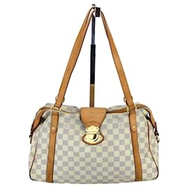 Louis Vuitton-LOUIS VUITTON Stresa PM Bolso de hombro Damier Azur Canvas N42220-Castaño