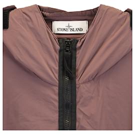 Stone Island-STONE ISLAND 40233 Crinkle Reps Hooded Jacket in Purple Nylon-Purple
