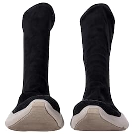 Rick Owens-Baskets Rick Owens x Adidas Sock Runner en daim noir-Noir