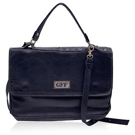 Gianfranco Ferré Borsa a tracolla vintage in pelle nera Nero