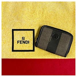 Fendi-Fendi Pequin Münzbeutel  Leder-Münzbeutel in sehr gutem Zustand-Andere