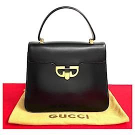 Gucci-Gucci Leder Handtasche mit Obergriff in gutem Zustand-Andere