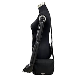 Prada-Prada Tessuto Mini Crossbody Bag  Canvas Crossbody Bag in Good condition-Other