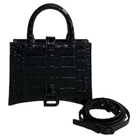 Balenciaga-Balenciaga Hourglass East West Tote Bag aus Leder in gutem Zustand-Andere