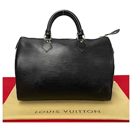 Louis Vuitton-Louis Vuitton Speedy 30 Leather Handbag M59022 in Great Condition-Other