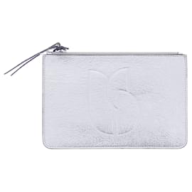 BA&SH Clutches T.  Leder Silber