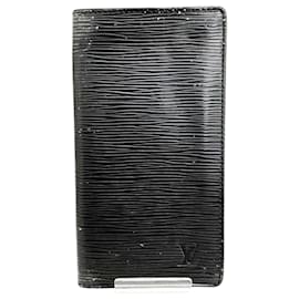 Louis Vuitton-Louis Vuitton Porte carte credit bifold-Black