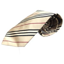 Burberry Seidenkrawatte Beige Beige