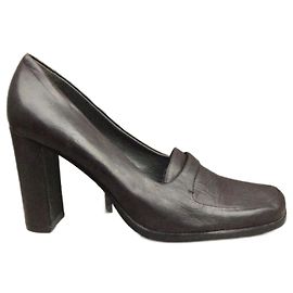mocassins à talons Jil Sander p 38 Marron foncé