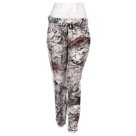 Pantaloni in seta Elisabetta Franchi Multicolore