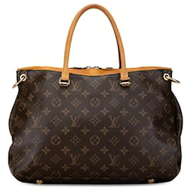 Louis Vuitton-Louis Vuitton Marrón Monogram Pallas MM-Castaño