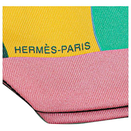 Hermès-Hermès Écharpe Twilly En Soie Gavroche Graff Verte-Autre