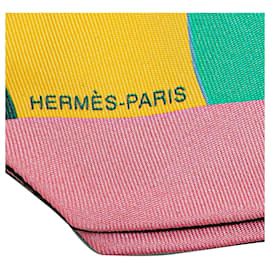Hermès-Hermès Green Gavroche Graff Silk Twilly Scarf-Other