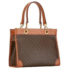 Céline-Celine Macadam Canvas & Leather Handbag Canvas Handbag in Good condition-Other