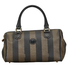 Fendi-Sac à main Fendi Pequin PVC 259022 en très bon état-Autre