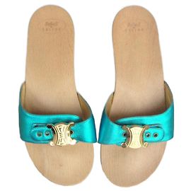 Céline Mules Blue