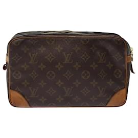 Louis Vuitton-Louis Vuitton Monogram Compiegne 28 Clutch Bag M51845 LV Auth 76039-Monogram