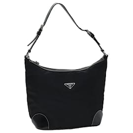 Prada-PRADA Shoulder Bag Nylon Black Auth ep4270-Black