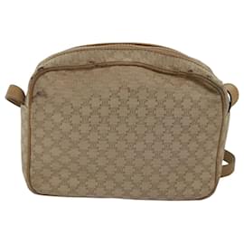 Céline-CELINE Macadam Sac à Bandoulière Toile Beige Auth 76085-Beige