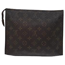 Louis Vuitton-Louis Vuitton Monogram Poche Toilette 26 Pouch M47542 LV Auth 76151-Monogram