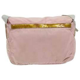 Prada-PRADA Shoulder Bag Nylon Pink Auth 76172-Pink