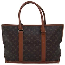 Louis Vuitton-LOUIS VUITTON Monogram Sac Weekend PM Tote Bag M42425 LV Auth 75494-Monogram