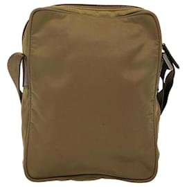 Prada-PRADA Shoulder Bag Nylon Khaki Auth 75573-Khaki