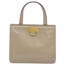 Céline-CELINE Sac à Main Cuir Beige Auth 75396-Beige