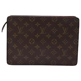 Louis Vuitton-LOUIS VUITTON Monogram Pochette Homme Clutch Bag M51795 LV Auth 75863-Monogram