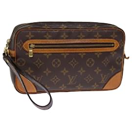 Louis Vuitton-LOUIS VUITTON Monogram Marly Dragonne GM Clutch Bag M51825 LV Auth 76605-Monogram