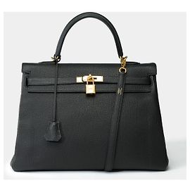 Hermès Borsa Hermes Kelly 35 in pelle nera - 101952 Nero