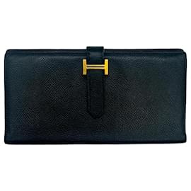 Hermès-Bearn wallet black-Black