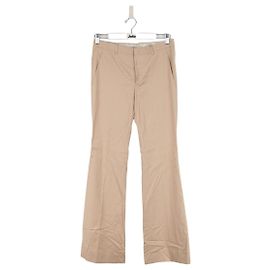 Miu Miu Weite Baumwollhose Beige