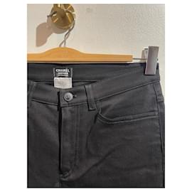 Chanel-CHANEL Jeans T.FR 38 Cotton-Black