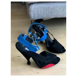 Prada-PRADA  Sandals T.eu 39.5 Suede-Black