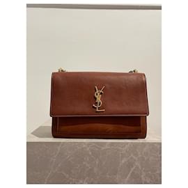 Saint Laurent-SAINT LAURENT  Handbags T.  leather-Camel