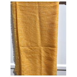 Fendi-FENDI  Scarves T.  Wool-Yellow