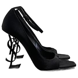 Saint Laurent-SAINT LAURENT  Heels T.eu 38.5 cloth-Black