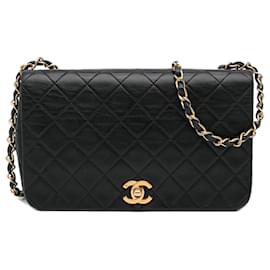 Chanel-CHANEL HandbagsLeather-Black
