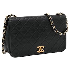 Chanel-CHANEL HandbagsLeather-Black