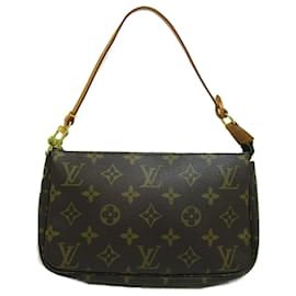 Louis Vuitton-Bolso de hombro Louis Vuitton Monogram Pochette Accessoires marrón-Castaño