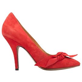 Red Isabel Marant Pointed-Toe Suede Pumps Size 38 Red