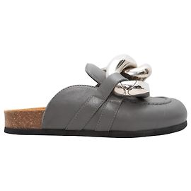 Grey JW Anderson Leather Mules Size 35 Grey