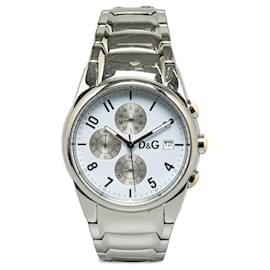 Dolce & Gabbana-Silver Dolce & Gabbana Quartz Stainless Steel Sandpiper Watch-Silvery