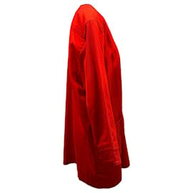 Céline-Vintage Red Celine Denim Jacket Size EU 44-Red