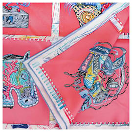 Hermès-Chevaloworn Silk Scarf-Multiple colors