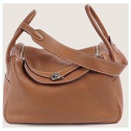 Hermès-Lindy 30 Shoulder Bag-Brown