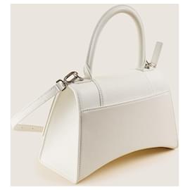 Balenciaga-Small Hourglass Bag-White