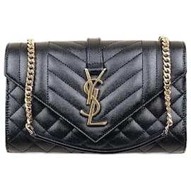 Saint Laurent-Small Envelope Shoulder Bag-Black